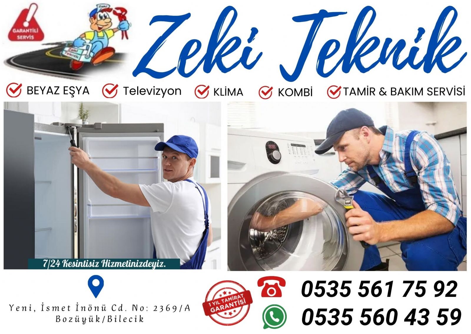 Bozüyük Beyaz Eşya Servisi